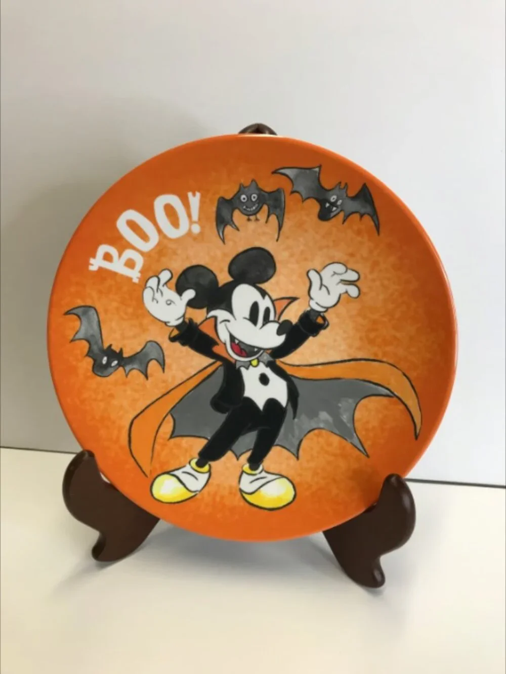Pottery Barn Kids Mickey Mouse and Minnie Mouse Halloween Melamine Plates